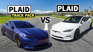 Plaid vs... Plaid?? Stock Tesla Plaid vs Track Package Plaid