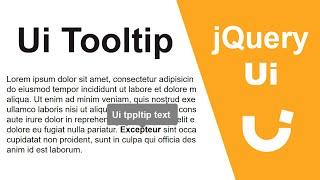 jQuery UI Tooltip | Animated Tooltip using jQuery UI