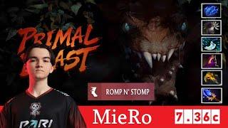 [DOTA 2] MieRo the PRIMAL BEAST [OFFLANE] [7.36c]