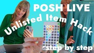 Poshmark Live Show Hack Tutorial- How To Sell ALL Unlisted Inventory From One Listing STEP BY STEP