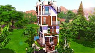 TALL TINY HOUSE | THE SIMS 4 - Speed Build (NO CC)