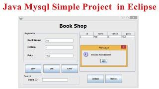 Java Mysql simple project  in Eclipse