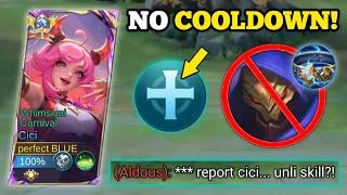 CICI NO COOLDOWN BUILD AND EMBLEM DOMINATES THUNDERBELT ALDOUS IN EXP LANE!‼️ (100% broken!) -MLBB