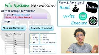 10- File System Permissions ( chmod ) | [Arabic]