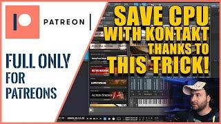 #7 - SAVE CPU using THIS TRICK on Kontakt VST Libraries | Studio One Tutorial