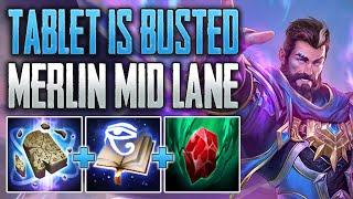 TABLET META IS TOO STRONG! Merlin Mid Gameplay (SMITE Conquest)