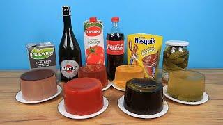 ¿Qué GELATINA sabe mejor? ¿De Cola, Té, Nesquik, Champán, Pepinos, Tomates?