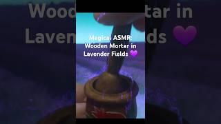 Magical ASMR: Wooden Mortar in Lavender Fields 