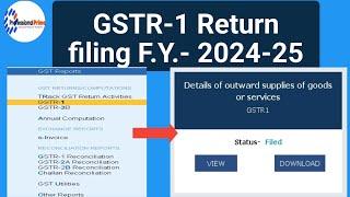 gstr1 return filing 2024-25 | how to file gst return fy 2024 25 |gstr1 return filing tally json file