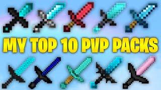 MY TOP 10 BEST PvP TEXTURE PACKS (1.8.9)