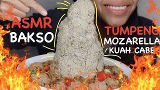 ASMR BAKSO TUMPENG MOZARELLA KUAH CABE || BAKSO GUNUNG KUAH LAHAR CABE || Mukbang ASMR Indonesia