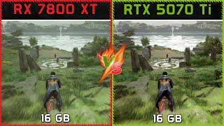 Radeon RX 7800 XT vs GeForce RTX 5070 Ti