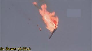 Russian rocket explodes after launching (in slow motion)