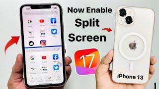 iOS 17 - How to enable splitscreen on iPhone 13