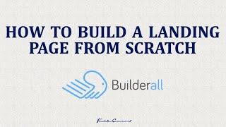 STEP BY STEP: CREATE A LANDING PAGE WITH BUILDERALL | SALES FUNNELS WITH BUILDERALL