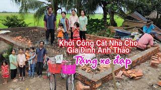 Khởi Công Cất Nhà Tình Thương Cho Gia Đình Anh Thảo Ở Chòi Nhỏ Nghèo Đông Con [ 10 tháng 7 2022 ]