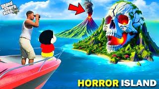 Franklin Saves Shinchan from the HAUNTED Horror Island in GTA 5!