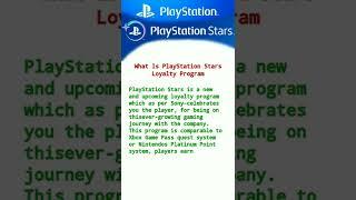 What is Playstation Stars Loyalty Program #playstation #gaming #ps4 #ps5 #shorts