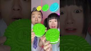 Rainbow Oreo Challenge ASMR Chocolate #asmr #mukbang