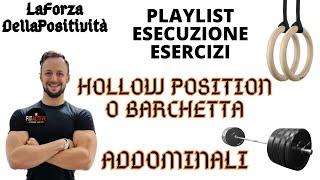 HOLLOW POSITION O BARCHETTA - ADDOMINALI