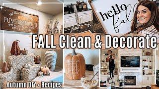  FALL CLEAN + DECORATE WITH ME 2021 :: Cleaning Motivation & Fall Decorating Ideas + Recipes & DIY
