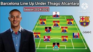 Barcelona Potential Line Up Under Thiago Alcantara Season 2024/2025 ~ Update 18 July 2024