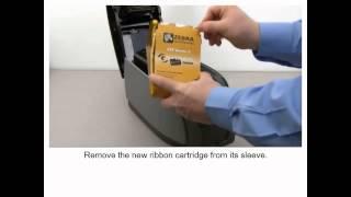 ZXP Series 3 Installing the Ribbon Cartridge - Vstavljanje folije (ribona)
