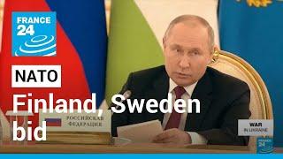 NATO: Sweden joins Finland in alliance membership bid, Putin reacts • FRANCE 24 English