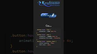 Create Animated Button Hover Effect HTML CSS Only | Keyframe Tech Solution