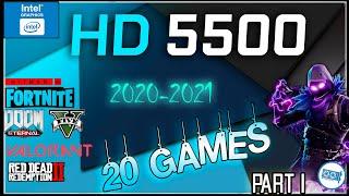 INTEL HD Graphics 5500 in 20 GAMES  | 2021  (Part 1)