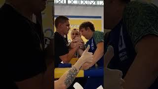 Championship of Ukraine in Armwrestling 2022 Juniors Men rights hand 90 kg Final