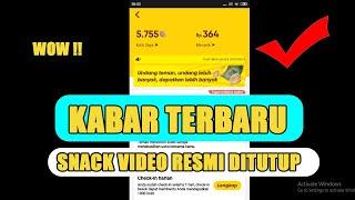 KABAR TERBARU !! SNACK VIDEO RESMI DIHENTIKAN SEMENTARA UNTUK SNACK UNDANG TEMAN