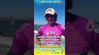 LENNART NEUBAUER FUERTEVENTURA FREESTYLE WORLD CUP WINNER   “It’s just a very deep happiness in...