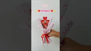 Chocolate bouquet | low budget| cute gift idea #diy #craft ##shorts