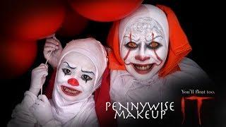 Pennywise IT Makeup Tutorial 2017 by Inivindy