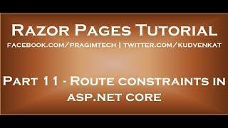 Route constraints in asp net core