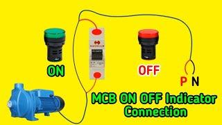 How to Make MCB Trip Indicator || MCB ON OFF Indicator Connection @MianElectric