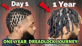 1 Year Visual Loc Journey | 1-12 Month Starter Locs | Dreadlock Journey | Hair Growth Transformation