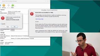 Virtualbox kernel driver not installed (rc=-1908) Ubuntu