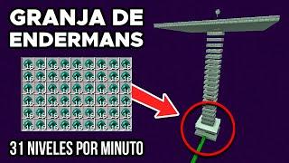 GRANJA de ENDERMANS y XP con CAÍDA (Fácil) - Tutorial Minecraft Java 1.20