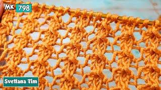 Lacy Stitch with Needles - You’ll Want to Knit It Right Away! 