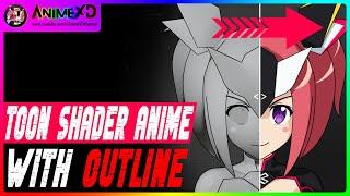 Toon Shader Anime Tutorial with Outline in Blender!