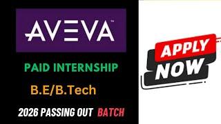 Aveva Hiring interns 2026 passing out batch | paid internship #internship #paid  #paidinternship