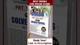 Best Books for DSSSB Exams | DSSSB PRT, TGT & PGT #shortsfeed #shorts #shortsviral