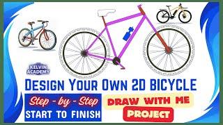 Design Your DREAM 2D Bicycle Project From Scratch with AutoCAD