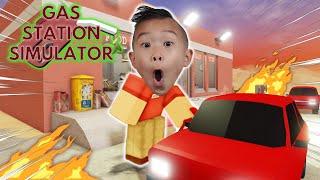 Gas Station Simulator On Roblox! Kids Gaming! Kaven Adventures