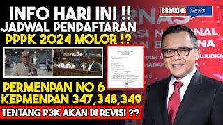 PENDAFTARAN PPPK 2024 MOLOR ⁉️ PERMENPAN DAN KEPMENPAN AKAN DI REVISI !?