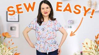 Let's sew a QUICK and EASY summer top! Sew Easy!