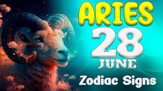  𝐓𝐇𝐄 𝐆𝐑𝐄𝐀𝐓 𝐌𝐎𝐌𝐄𝐍𝐓 𝐈𝐒 𝐇𝐄𝐑𝐄  Aries  Horoscope for today june 28 2024  horoscope Daily june