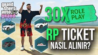 GTA 5 GRAND RP DE RP TICKET NASIL ALINIR ? 30 ADET RP TICKET AÇTIM!